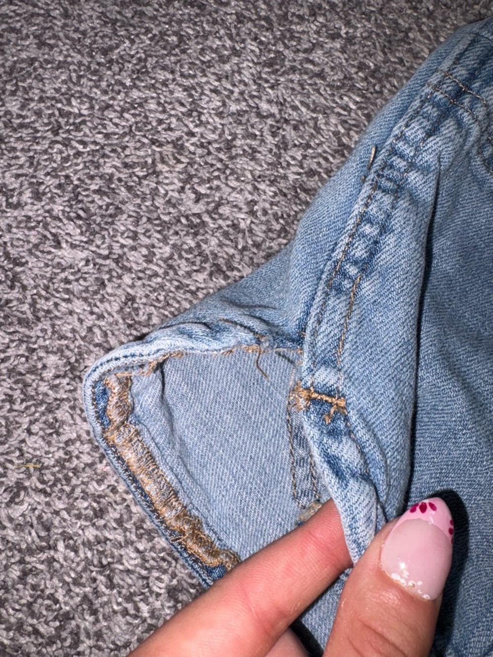 Aeropostale Light Blue Denim Pull-On Shorts - Picture 5 of 5
